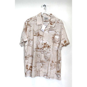 Quiksilver Men's Slack Line Button Up Collared Shirt WATERMAN COMFORT FIT